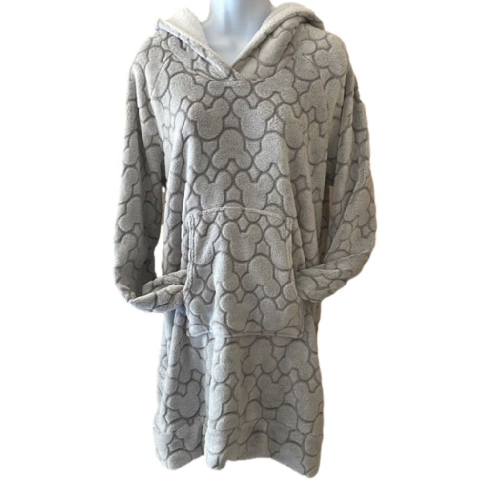 DISNEY Faux Fur Lined Pullover Hooded Robe Size Medium